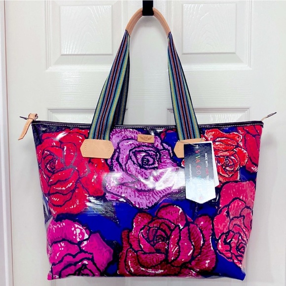 Consuela Handbags - NWT New Viva Consuela Royal Rosie Zipper Tote/Bag Retired Design
Rare Find